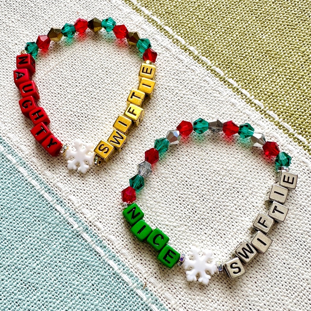 Taylor Swift Christmas Holidays Friendship Bracelets ~ Naughty & Nice Swiftie